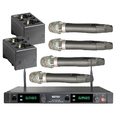 MiPro 4 Wireless Mic Bundle