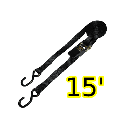 15' Heavy Duty Rachet Straps