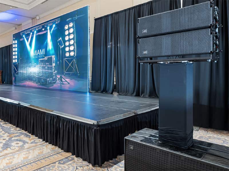 Professional speaker system supporting a larger Central Florida event