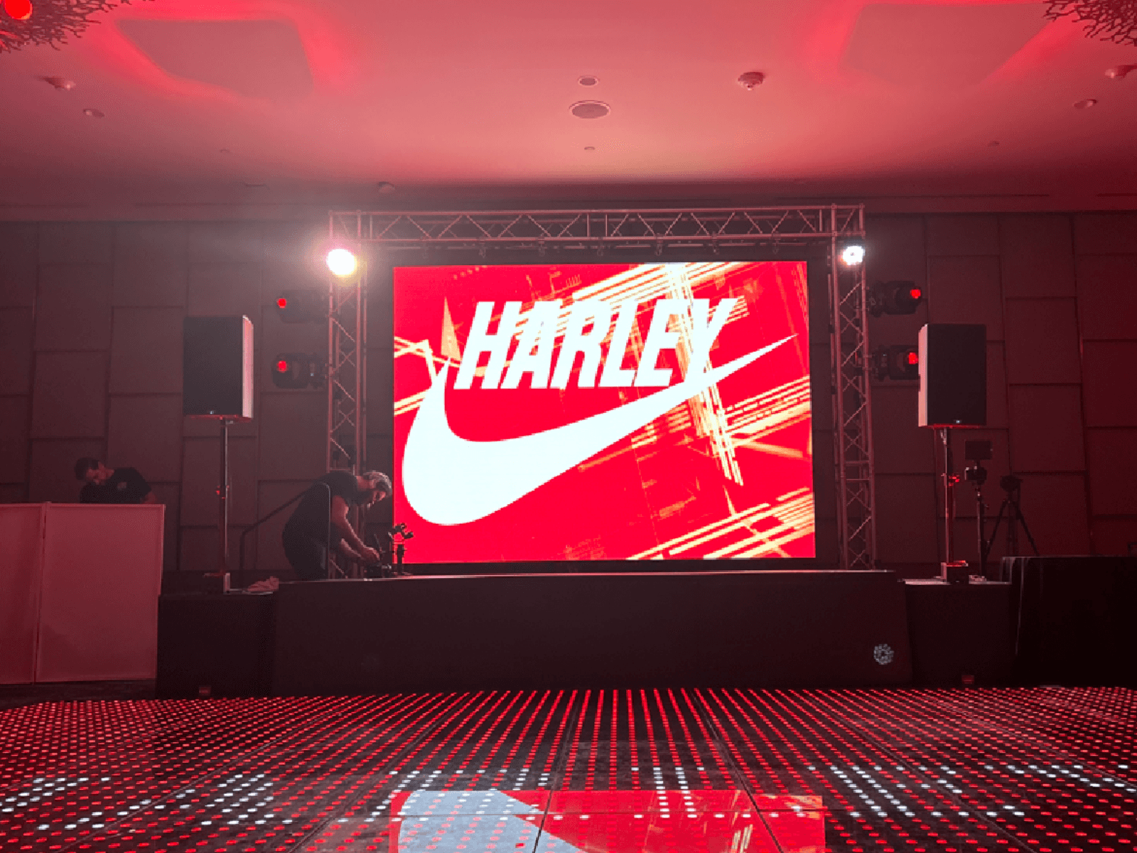 Sports-themed bar mitzvah with video wall, sound, and lighting in Fort Lauderdale