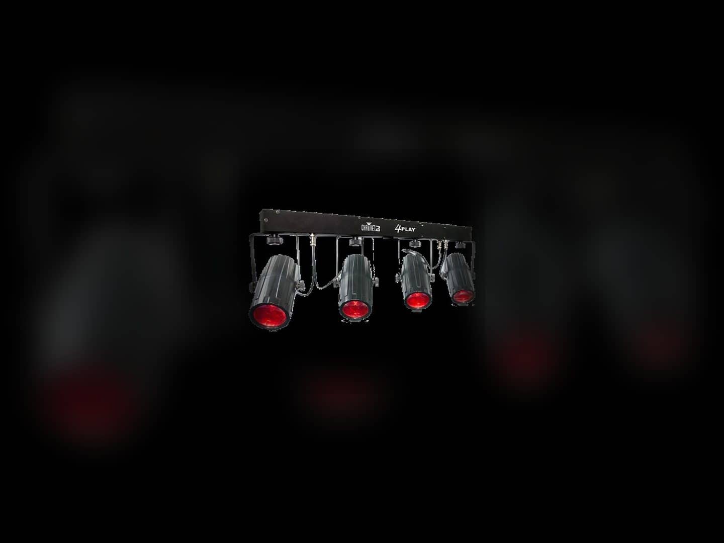 Chauvet 4 PLAY bar with four LED moonflower fixtures