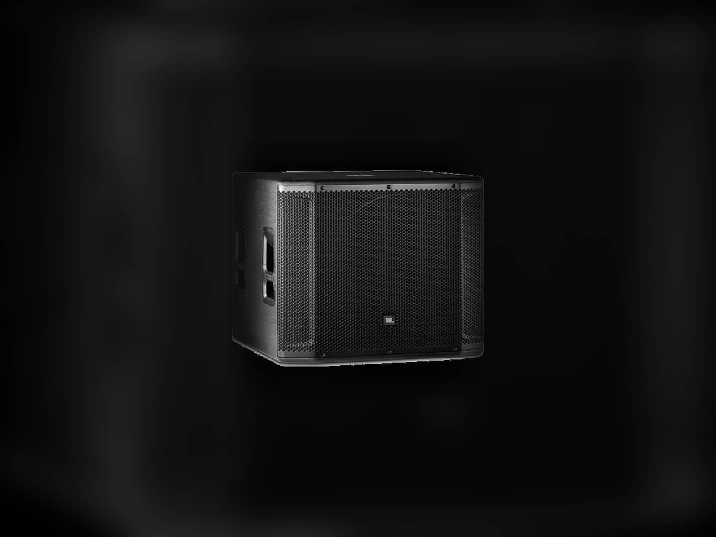 JBL SRX818SP subwoofer cabinet shown as an isolated product