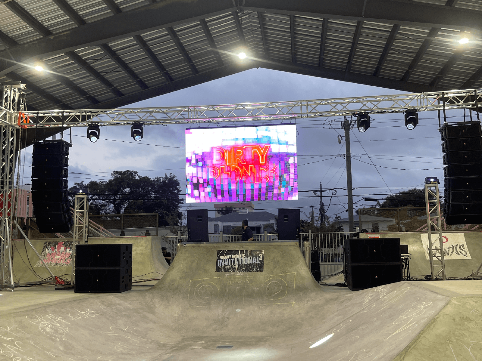CyberBass Rave event production by Miami Sound Rental