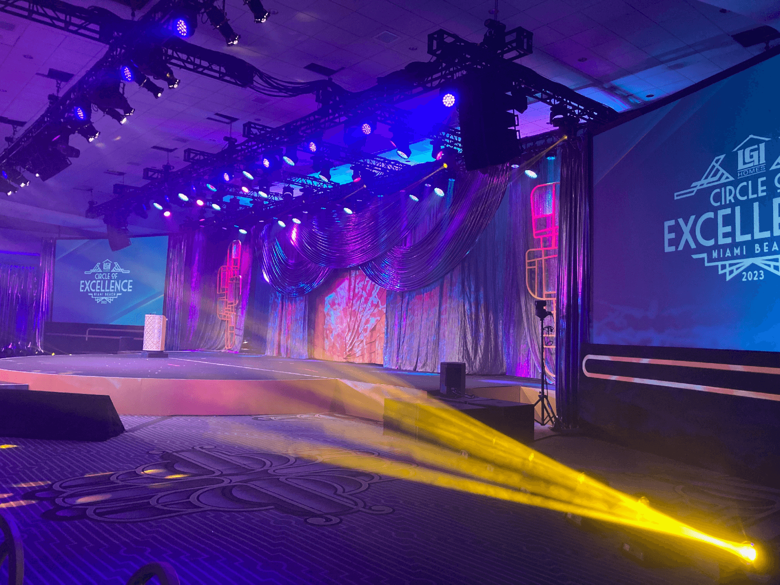 Fountainbleau Corporate Event event production by Miami Sound Rental