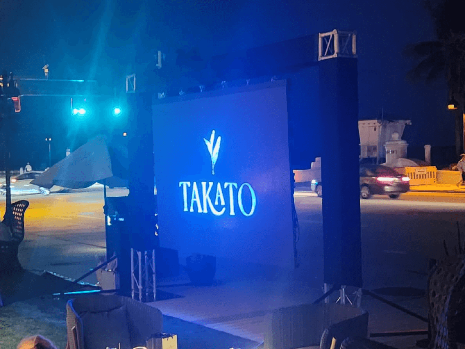 A Night of Celebration at Takato event production by Miami Sound Rental