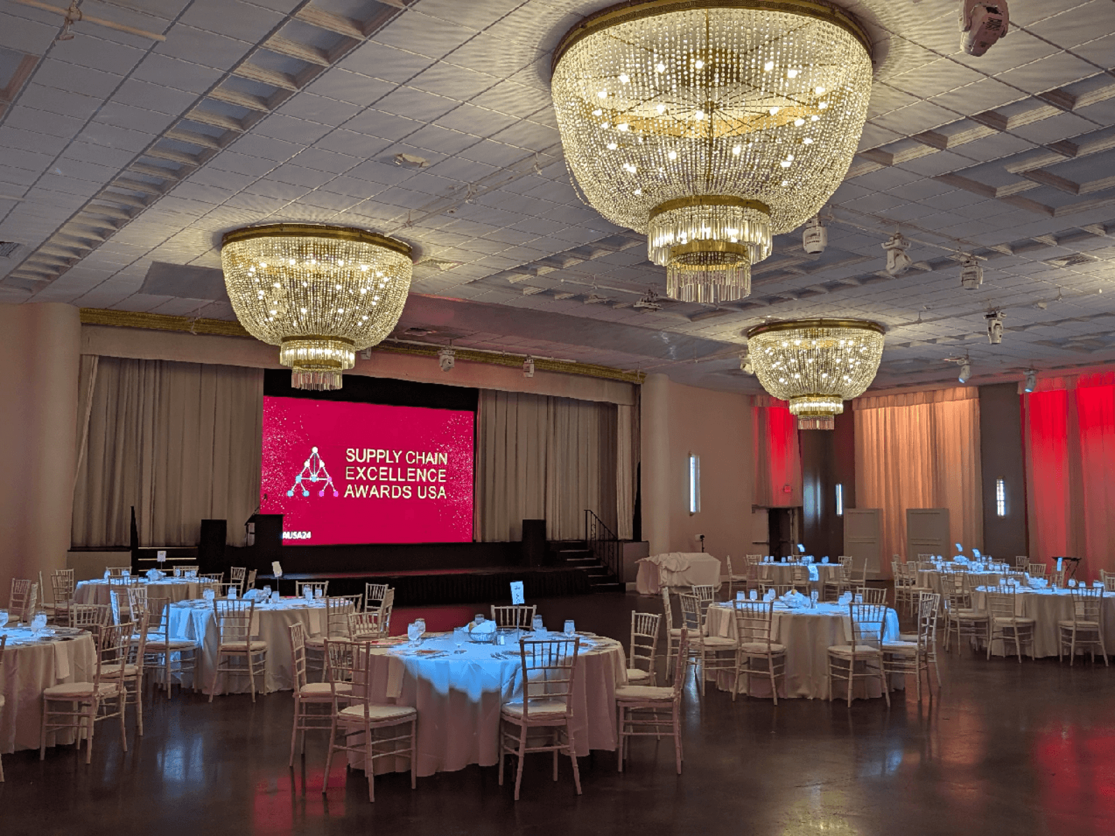Dazzling Awards Show at Emanuel Luxury Venue event production by Miami Sound Rental