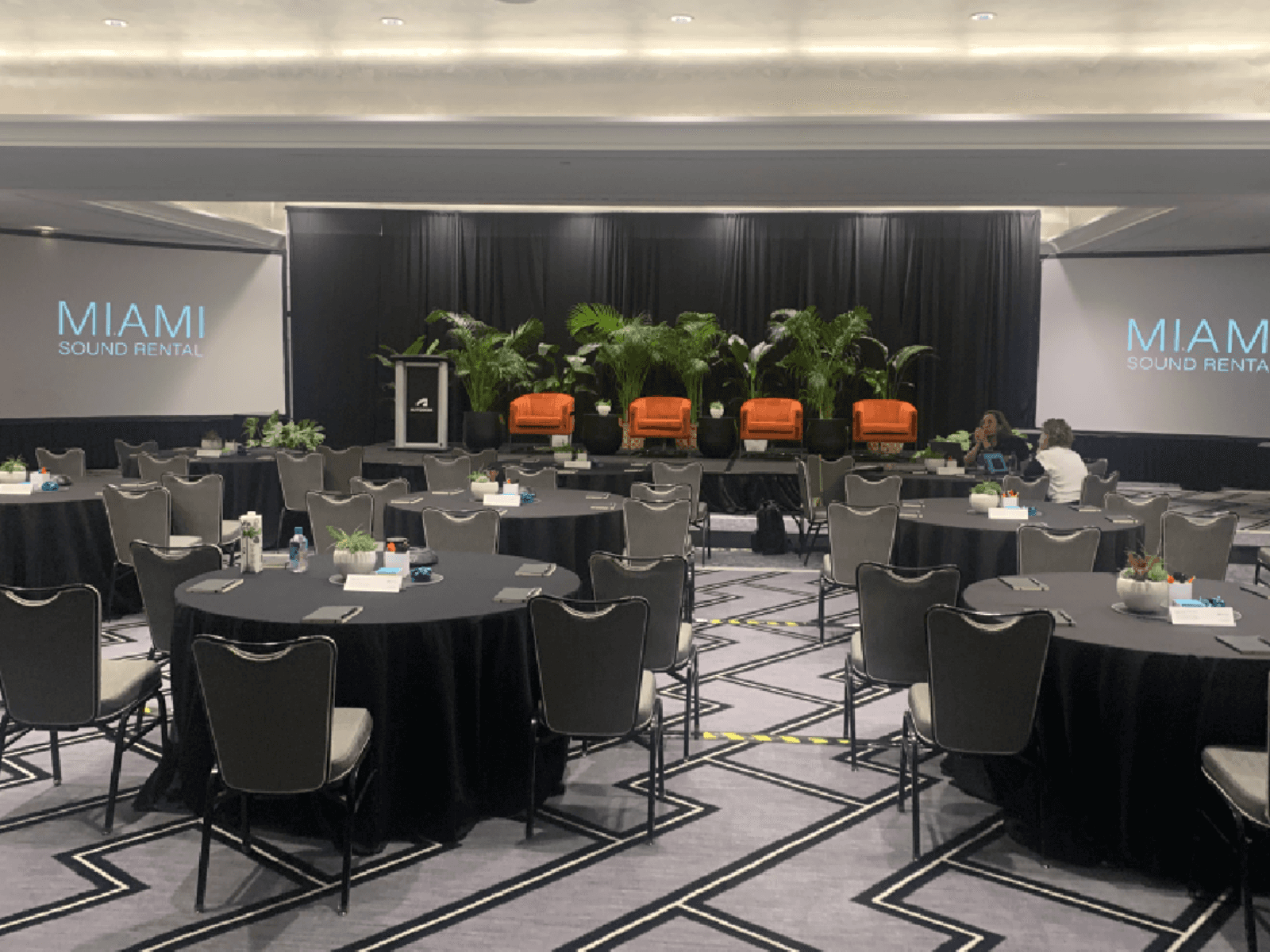 Sophistication Meets Tech at Loews event production by Miami Sound Rental