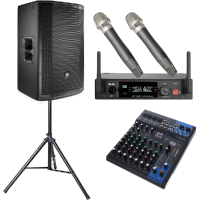 Wireless Mic and Speaker Bundle