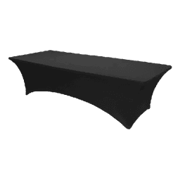 6ft Black Table Cloth Cover