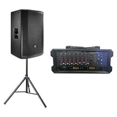 Premium 2x Wireless Microphone and Speaker Bundle