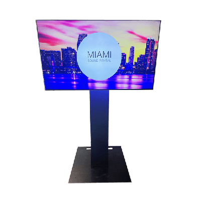 75" 4k UHD Smart TV Screen on Truss 