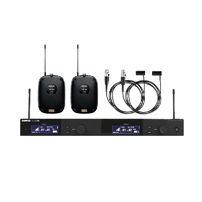 Shure SLXD24D/SLXD1/WL185 Dual Wireless Lapel Microphones   used for Visa Summit 2026