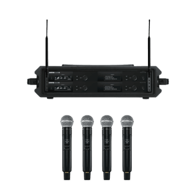 4x Shure SLXD4D/SLXD2/SM58 Wireless Microphones  used for AF USA Annual Convention
