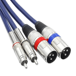 Dual RCA to XLR Male Cable