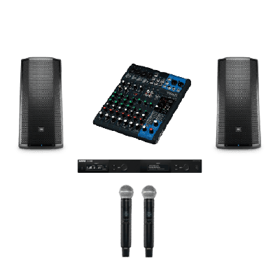 Wireless Dual Microphone & Speaker Bundle