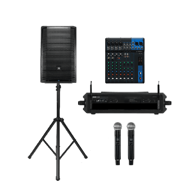 Dual Premium Wireless Mic & Speaker Bundle