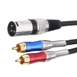 XLR Male to RCA Male Adapter