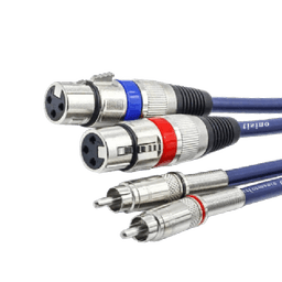 Dual RCA to XLR Male Cable