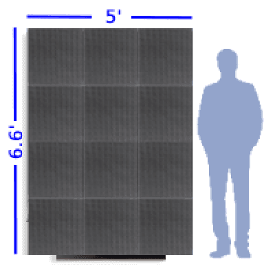 6.6' x 5' Video Wall Pillar - High Resolution