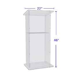 Clear Acrylic Podium