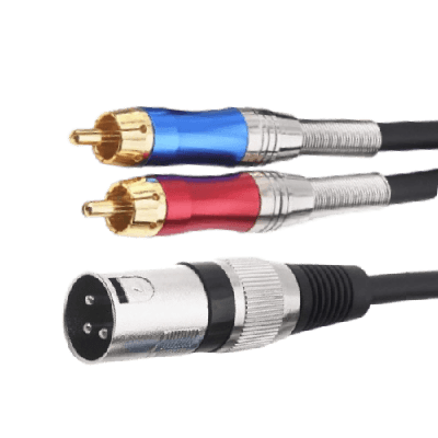 RCA to Mono XLR Male Adapter