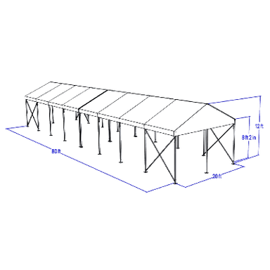 20-x80--tent-with-ground-anchors - #0