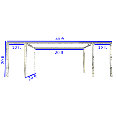 Large Truss Stage with Extensions Bundle