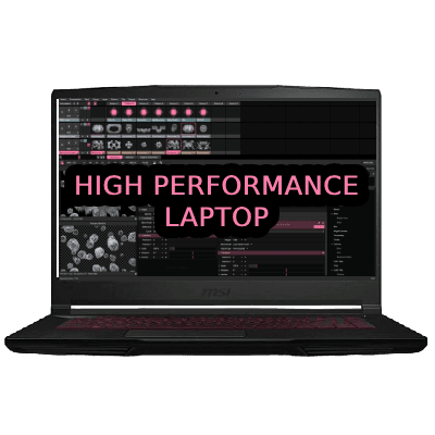 High Performance Laptop used for Magical Music Video Presentation