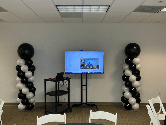 55-hd-smart-tv-mounted-on-mobile-stand - #3