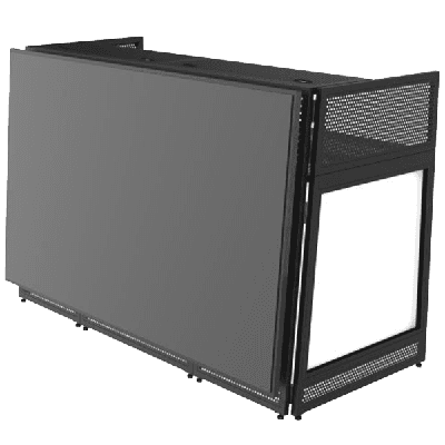 Large DJ Booth with 75" Screen