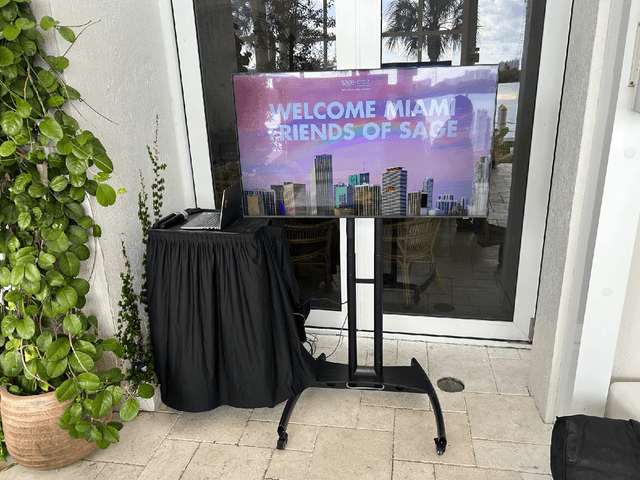 55-hd-smart-tv-mounted-on-mobile-stand - #1