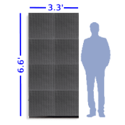 6.6' x 3.3' Video Wall Pillar - Ultra High Resolution