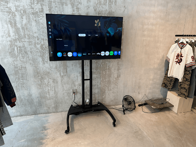 55-hd-smart-tv-mounted-on-mobile-stand - #2