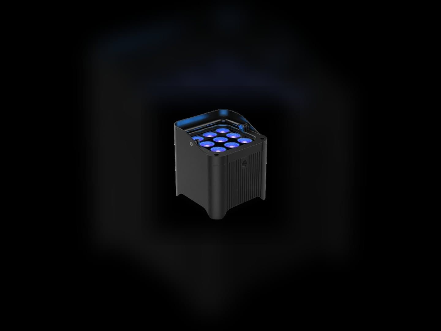 Chauvet H9IP wireless weather-proof uplight on an isolated dark canvas