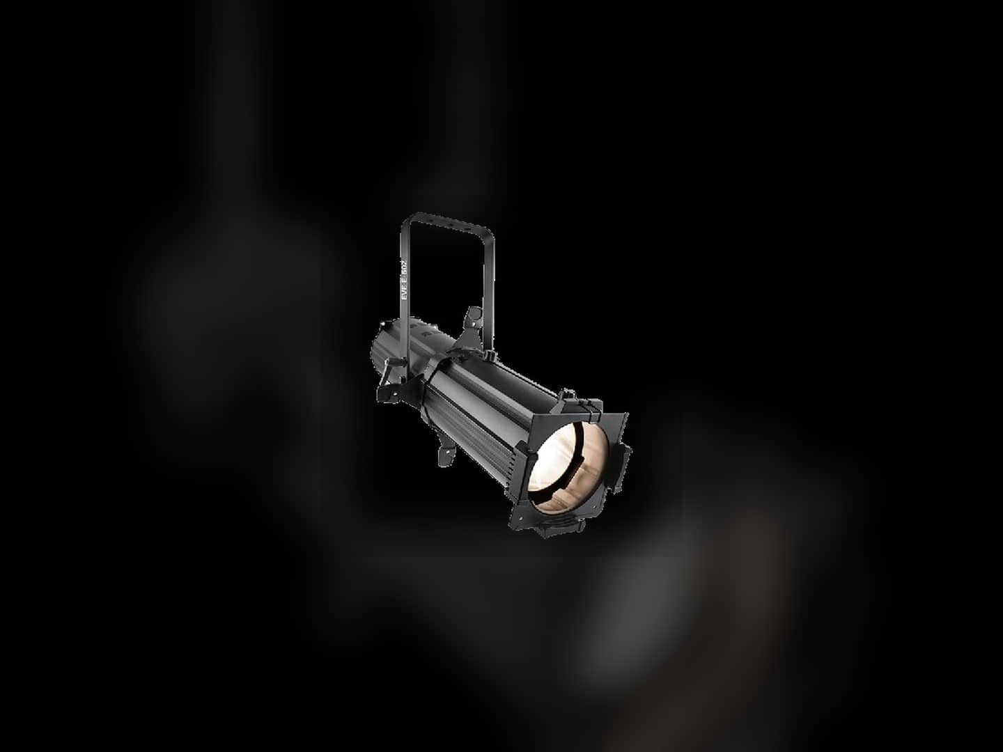 EVE E-50Z spotlight with its profile and barn doors visible