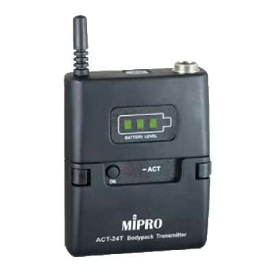 MiPro 24TC Bodypack + Lapel or Headset