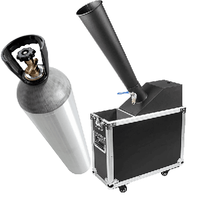 CO2 Confetti Cannon + Tank Bundle used for Glamorous Wedding Fiesta at Kimpton Hotel