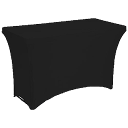 4ft Black Table Cloth Cover