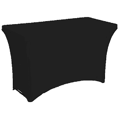 4ft Black Table Cloth Cover