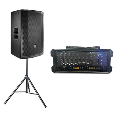 Premium 2x Wireless Microphone and Speaker Bundle