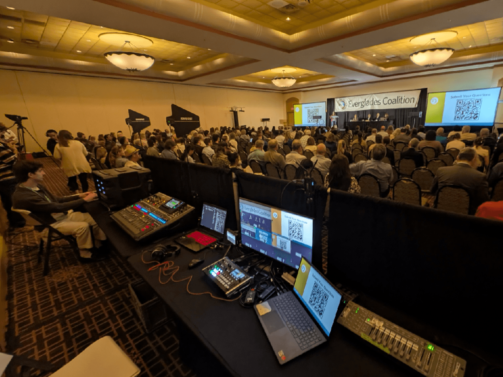 Eco-Conference Magic at Miccosukee! event production by Miami Sound Rental